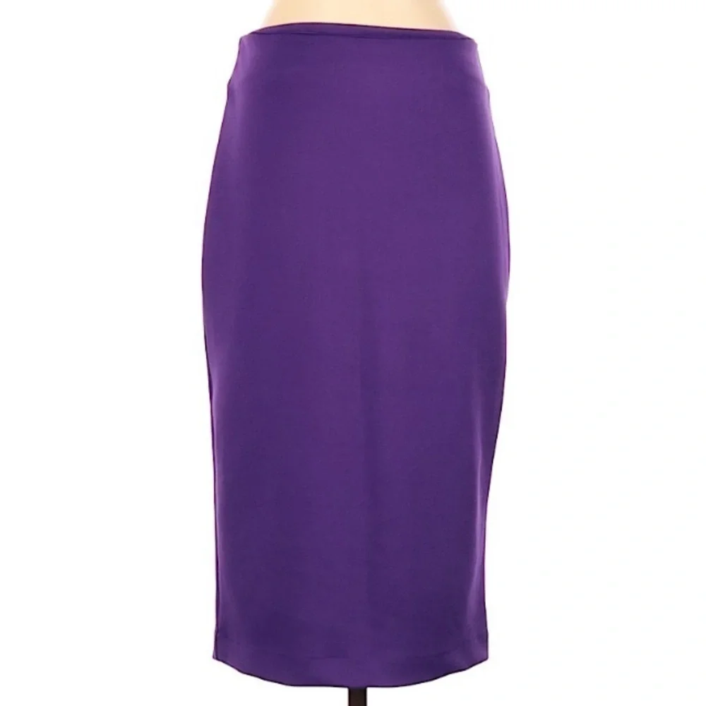 New York & Company purple stretch pencil skirt 4 women’s career professional